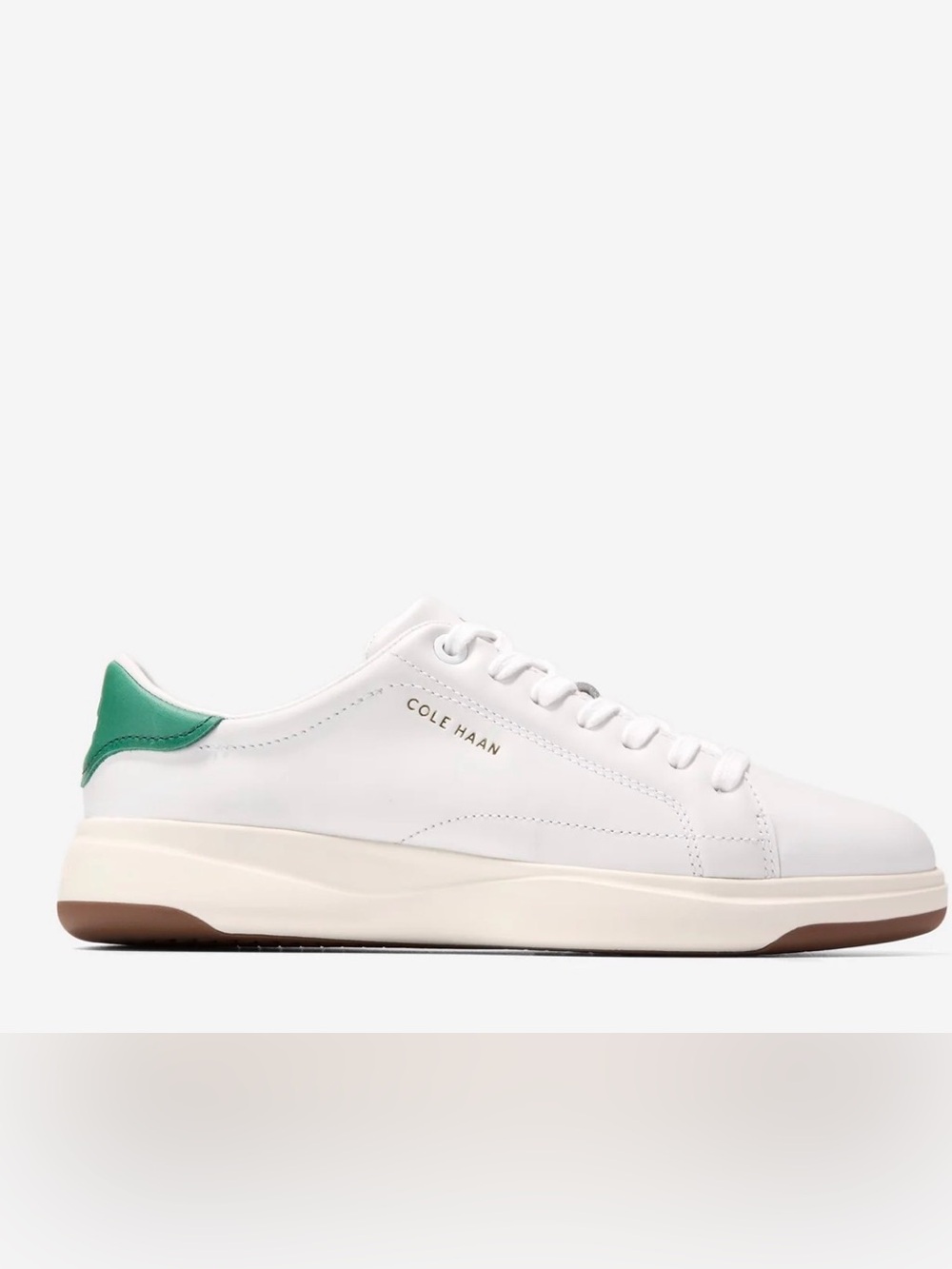 Cole Haan grand pro tennis 2.0 white leather sneaker. Size 8. NIB.